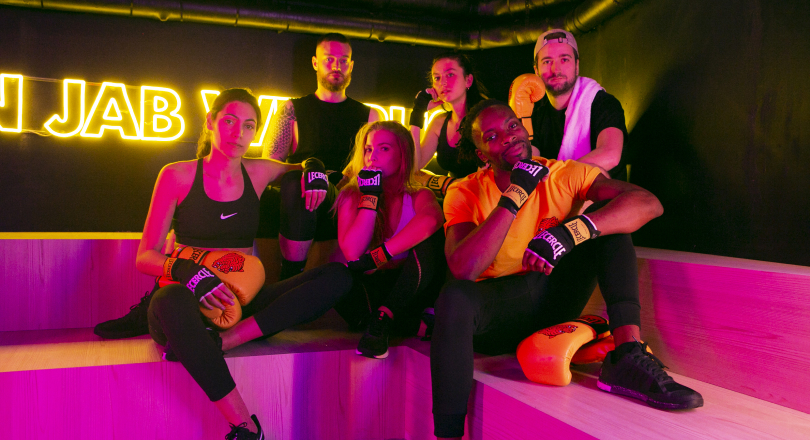 Boxe paris : les coachs du Cercle avant un cours de boxe