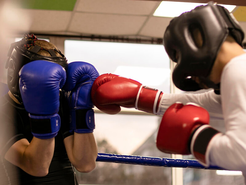 Un sparring de boxe anglaise