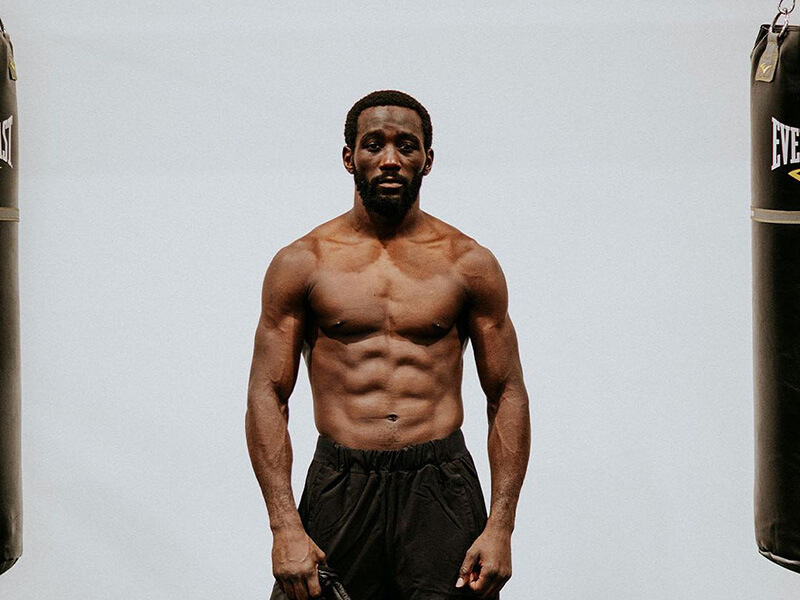 Terence Crawford après l'entrainement